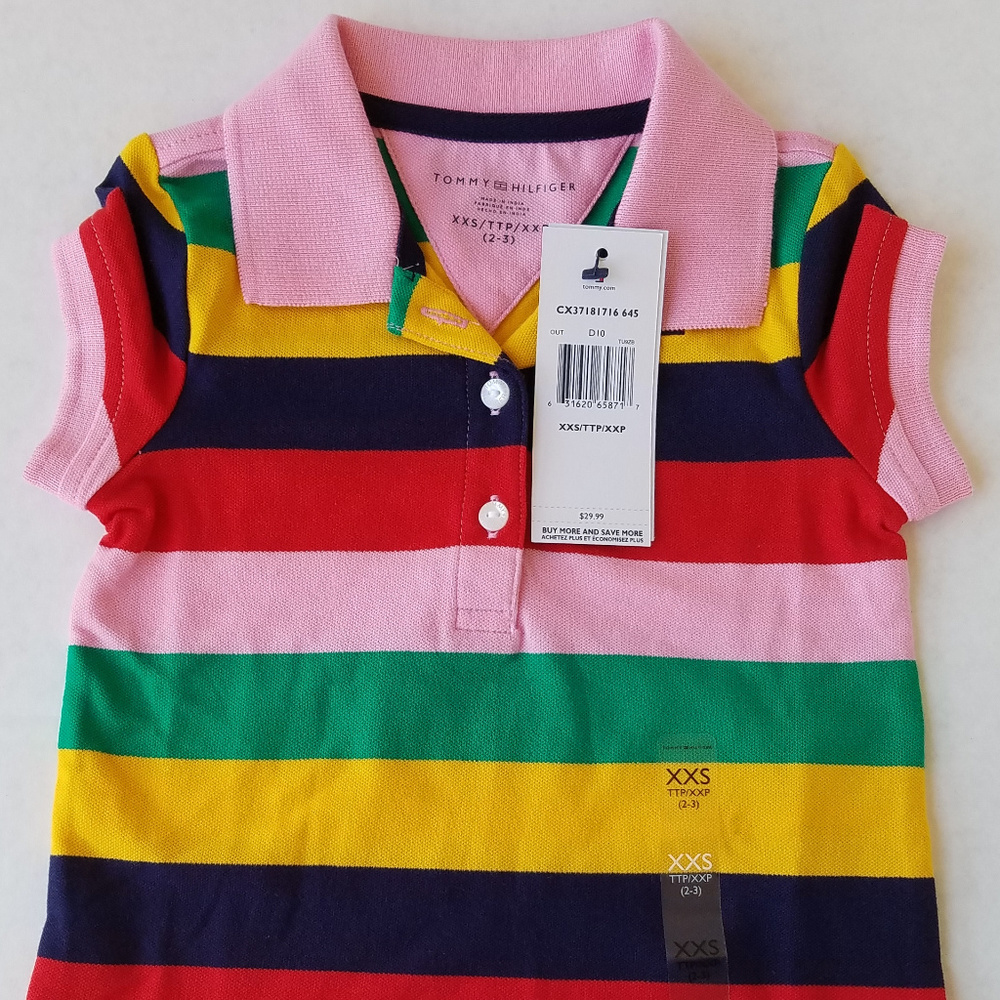 Tommy Hilfiger Girls Shirt Size XXS 2-3